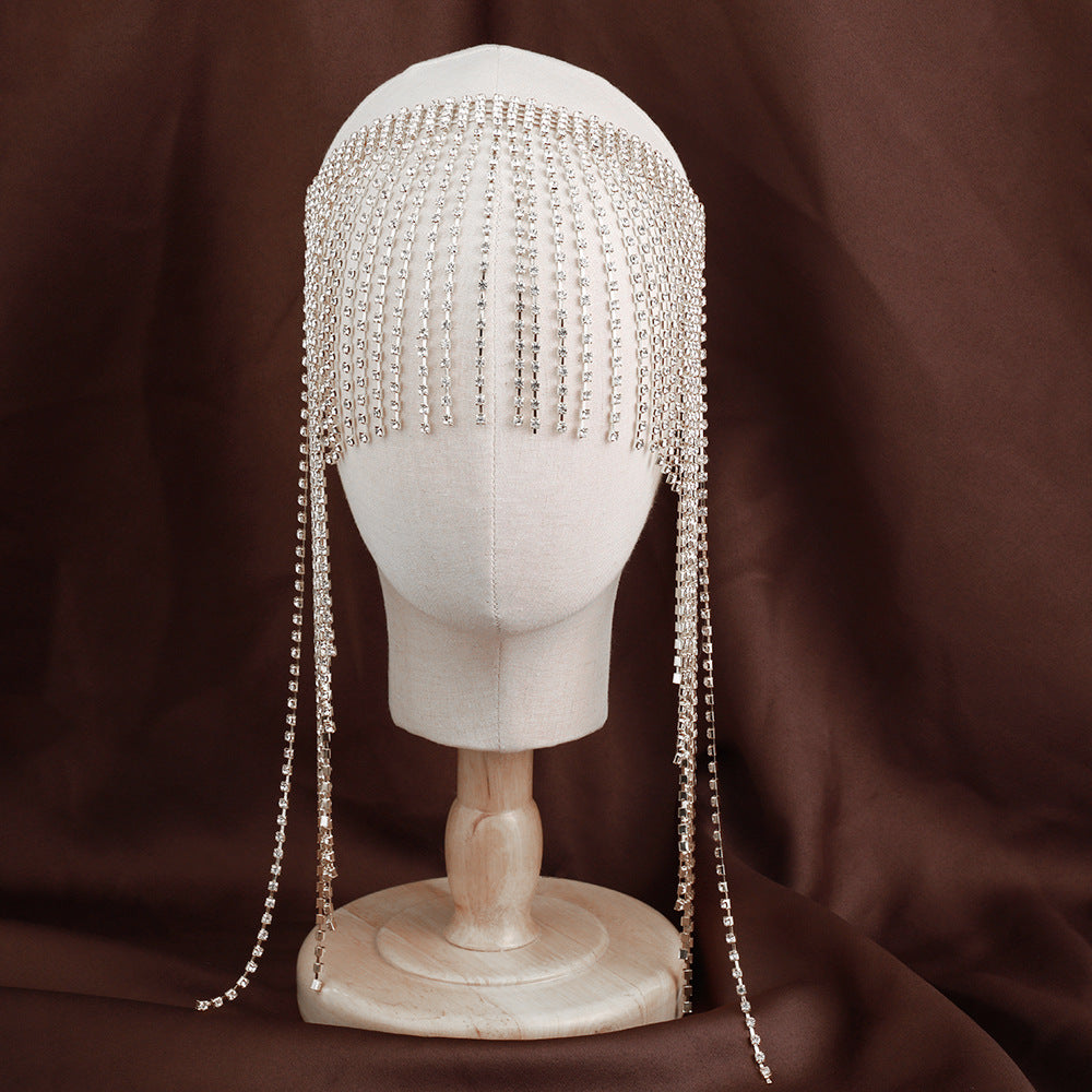 Wholesale Tassel Ethnic Style Rhinestone Forehead Chain headband